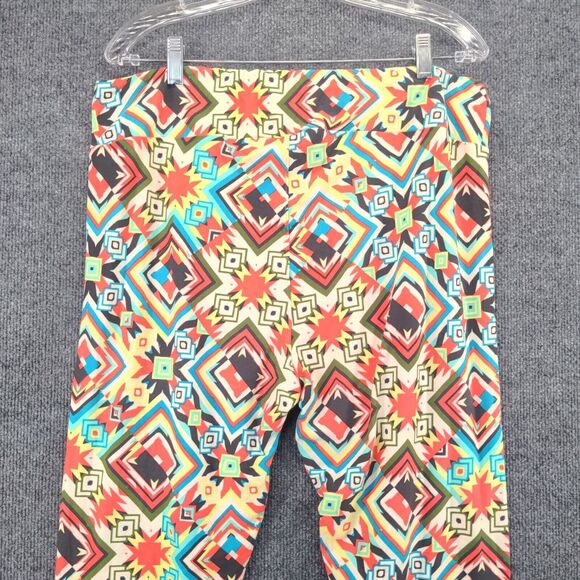 Lularoe Leggings Womens Size TC2 Rainbow Geometric Pattern Polyester - Picture 8 of 11